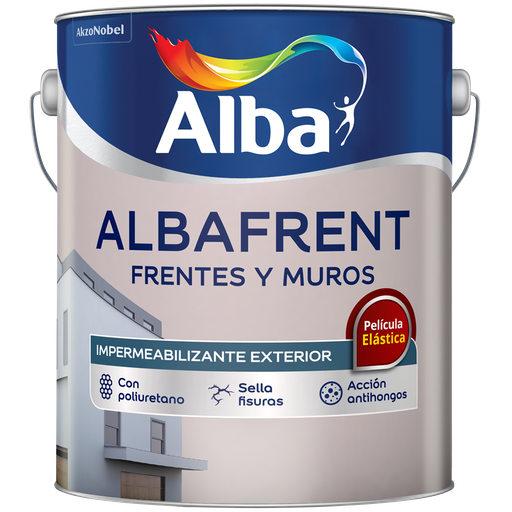 Albafrent frentes y muros blanco x 4 lts.